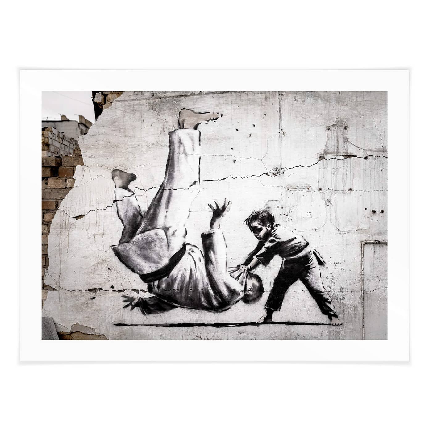 Poster Banksy Un petit judoka (art d'ukraine)